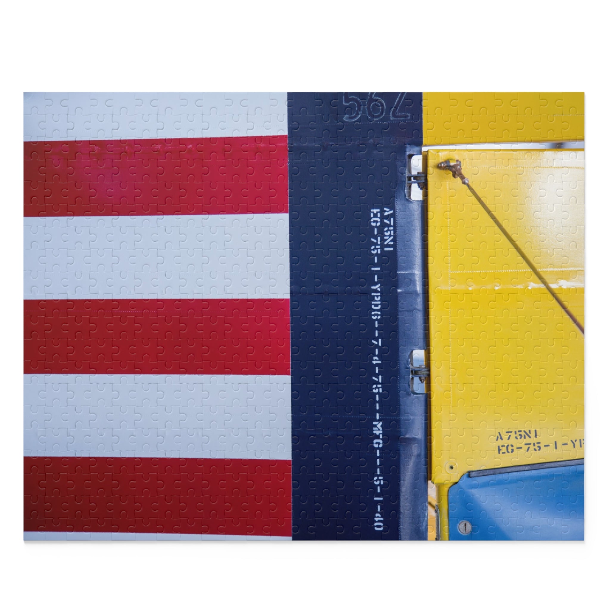 Close-up of a textured surface with red, blue, and yellow patterns