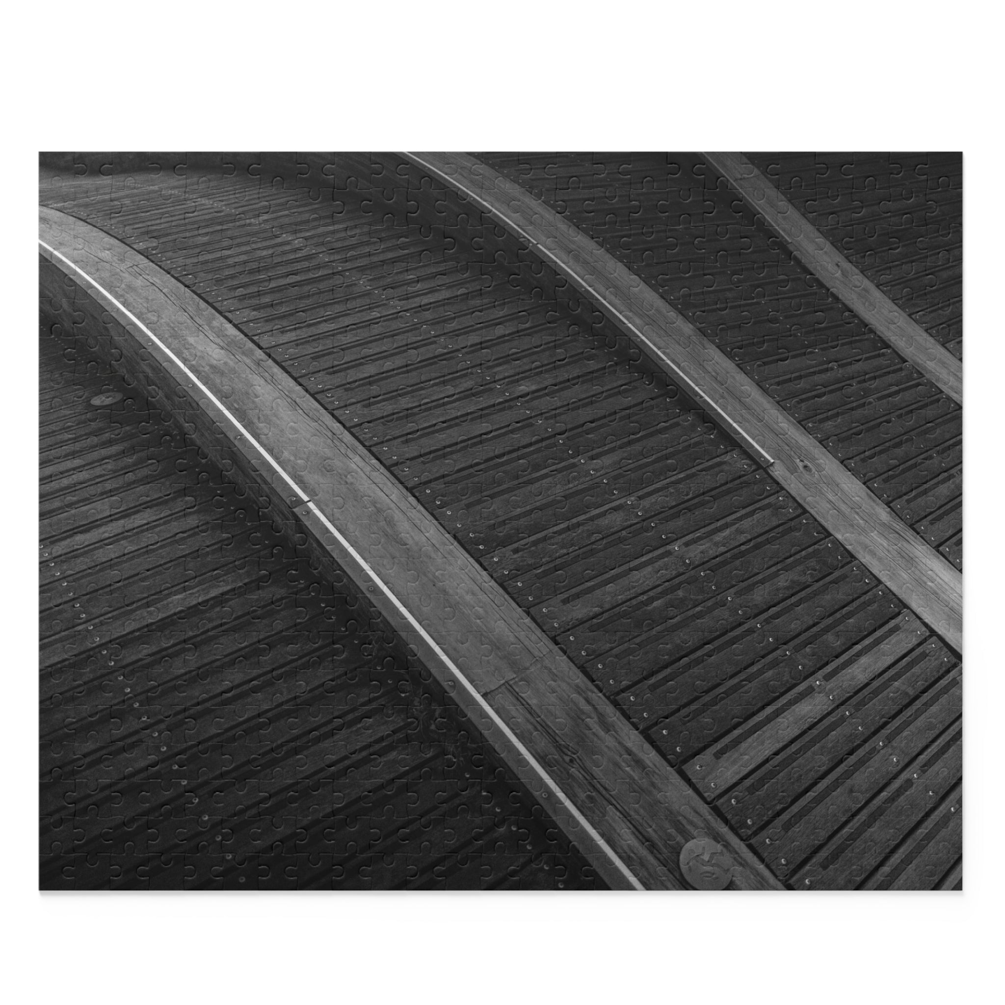 Close-up of a textured surface with parallel lines